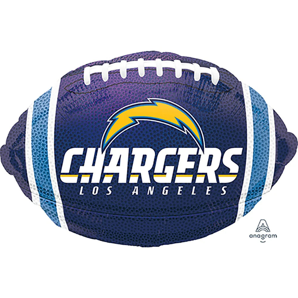 Anagram 17" Los Angeles Chargers Football (Flat)